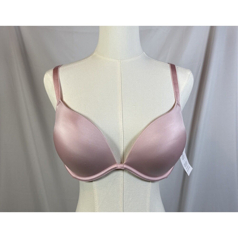 Auden Women's Super Push-Up Plunge Bra - Blush Size 38B